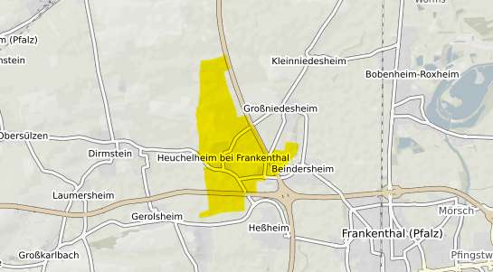 Immobilienpreisekarte Heuchelheim bei Frankenthal